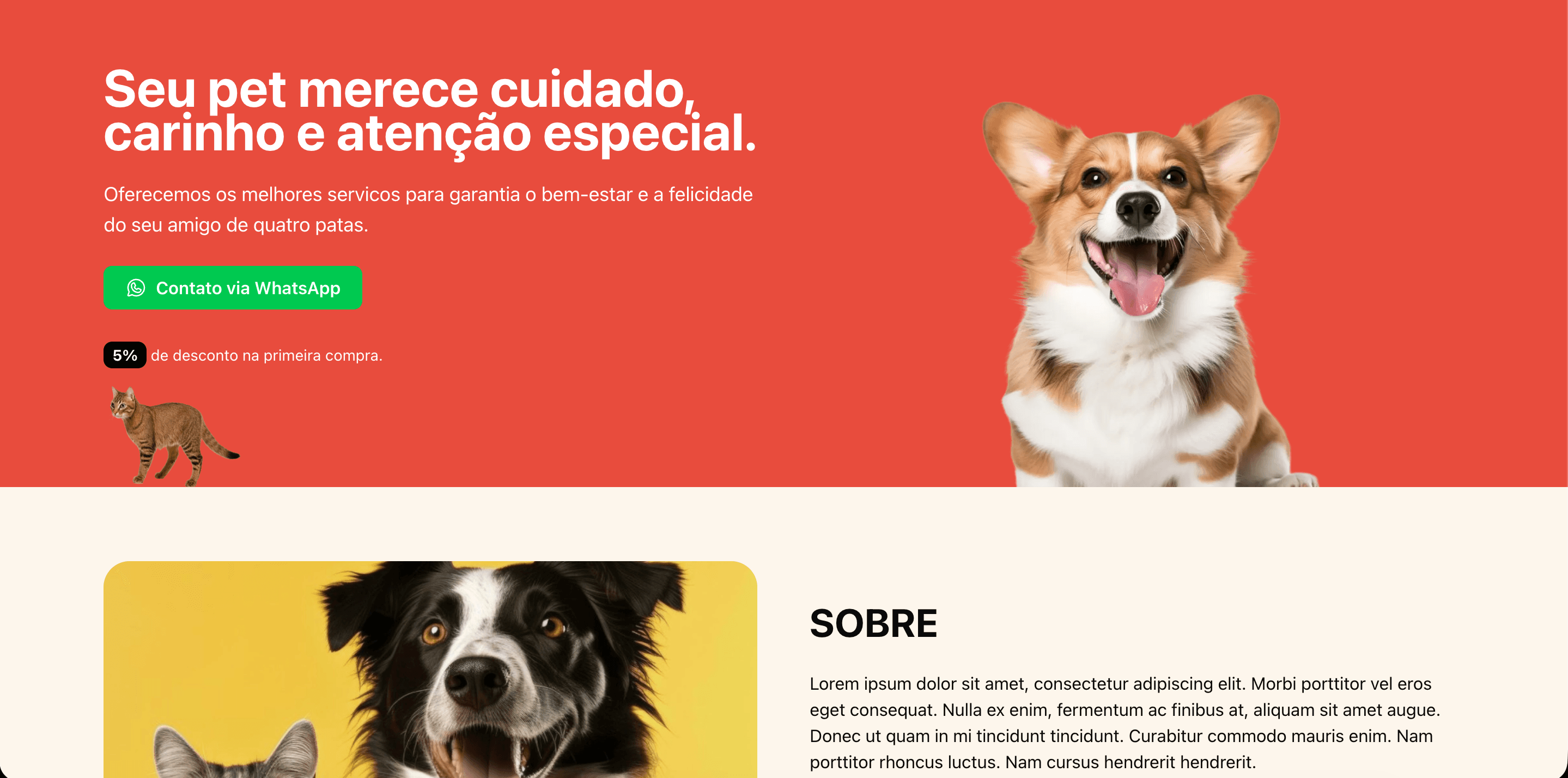 Pet Shop - Landing Page thumbnail